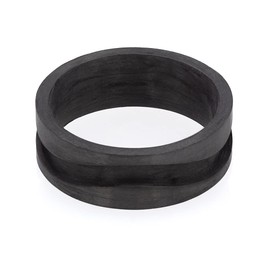 Wapiti Designs - Anillo en blanco para hacer joyas incrustadas (fibra de carbono de 8 mm, ranura curvada, 7.5)