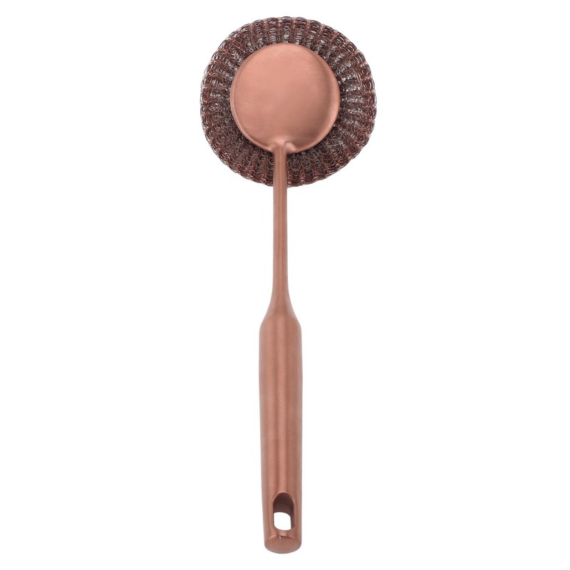 Long Handle Steel Wool Scrubber Deep Clean Rustproof Stainless Steel