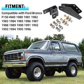 AUTOVIC Axle Pivot Drop W/Camber for 2-3.5" Lift Kit car Compatible with Ford Bronco F150 4WD 1980-1996