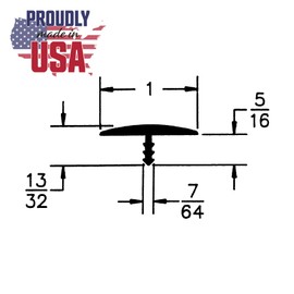 Outwater Plastic T-molding 1 Inch White Flexible Polyethylene Center Barb Tee Moulding 250 Foot Coil
