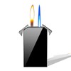 JEOKWMS Cool Jet Torch Lighers Dual Flame Lighter, Pretty Aesthetic,
