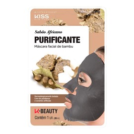 African Black Soap & Bamboo Purifying 100% Cotton Facial Sheet Mask