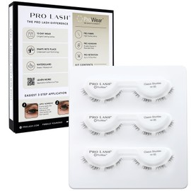 Pro Lash SoftWear Professionally Styled Lash Clusters - Seamless, Lightweight Lashes - 7-Day Cluster Eyelash Extensions - Waterproof Lashes Clusters - 3 Sets - Classic Shorties No. 05 Black