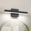 Joossnwell Black Bathroom Vanity Light Fixtures Dimmable 5CCT LED Bathroom