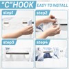 WITHLOC No Hook Shower Curtain with Snap in Liner -