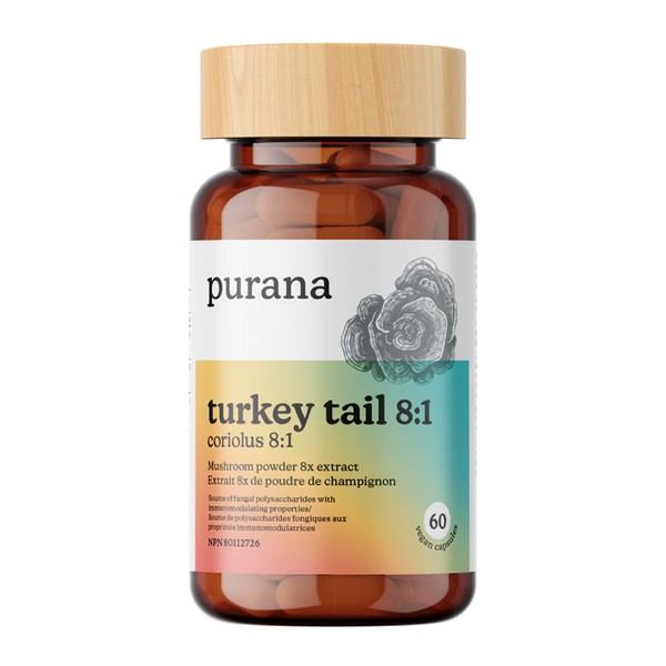 Purana Turkey Tail 8:1 60 Capsules