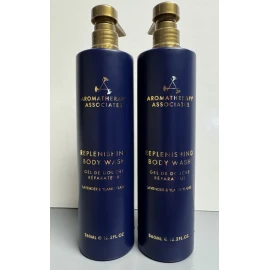 Aromatherapy Associates 2 PACK Aromatherapy Associates Replenishing Body Wash 12.2oz Dovelok Bottles