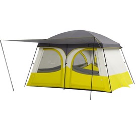 Vidalido Tents，3-4 Person Camping Tent with Extended Vestibule，Weather Resistant Family Tents with Breathable Mesh Windows，Easy Install Waterproof Outdoor Tent for Backpacking and Camping Hiking