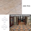 200pcs 10mm Tile Spacers, Brick Spacers is Cross Shaped Plastic,