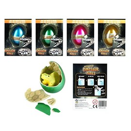 HENBRANDT Dinosaur Babies - Hatching & Growing Egg 6cm In Randomly Assorted Colours (Pack of 4)