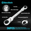 DURATECH 12-in-1 Flex-Head Ratcheting Wrench Set & 24-in-1 Screwdriver Set,