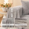 STACYPIK Textured Gray Sofa Covers Wear-Resistant Thickened Slipcovers Couch Protector
