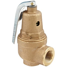Apollo Valve 10-600 Series Bronze Safety Relief Valve, ASME Hot Water, 100 psi Set Pressure, 1" NPT Female