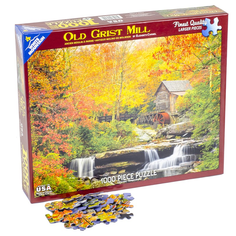 White Mountain Puzzles Old Grist Mill - 1000 Piece Jigsaw
