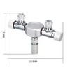 CENPEK Silver Metal 2 Way Splitter Control Valve Aquarium Plant