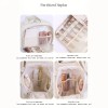 Large Capacity Fabric Cosmetic Travel Toiletry Organizer Lightweight Portable Four-Door