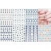 LANODO 7 Pcs Nail Stickers, DIY, Nail Parts, Self-Nails, Women,