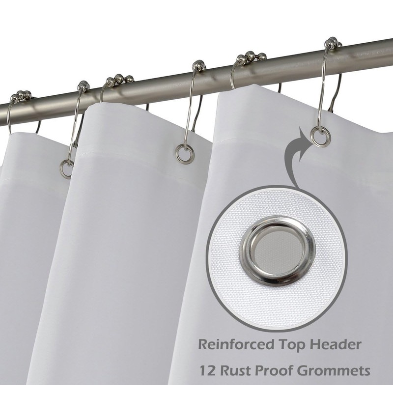 N&Y HOME 108 inch Extra Long Shower Curtain or Liner,