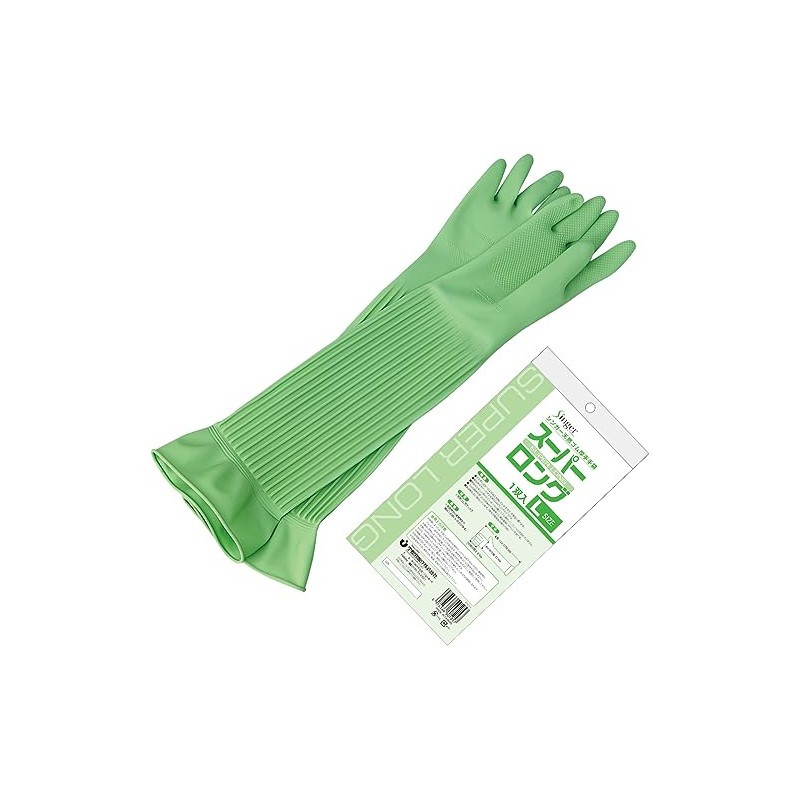 [宇都宮製作] シンガー天然ゴム厚手手袋 スーパーロング(1双) M