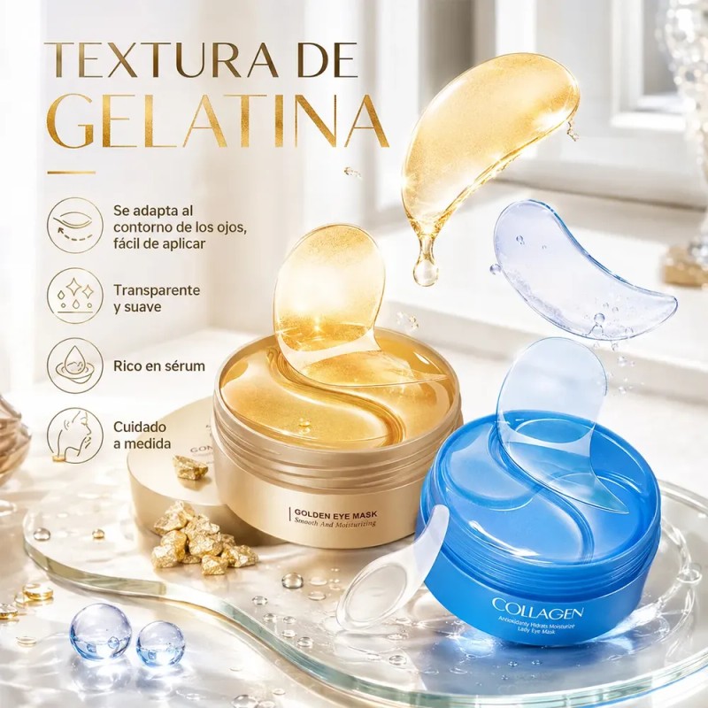 Parches Hydrogel Contorno Ojos Acido Hialuronico Antiarrugas