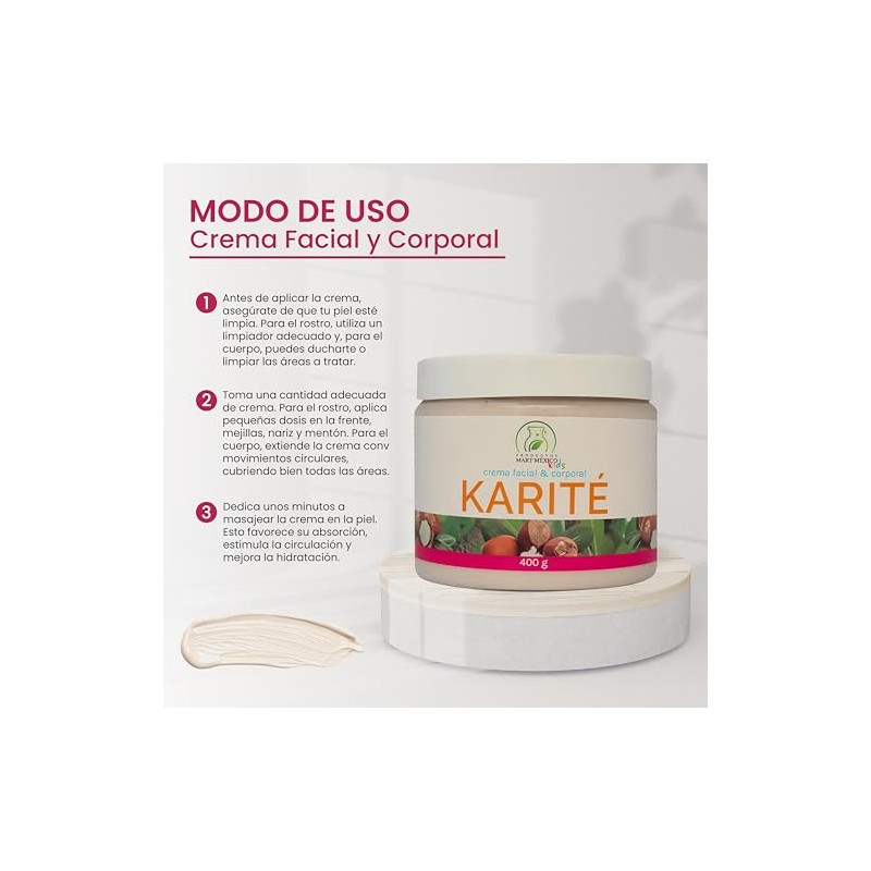 Crema Corporal De Karité KIDS Piel Hidratada 400 Gramos Productos