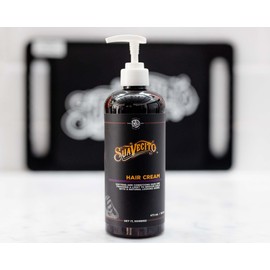 Suavecito Hair Cream Pump Bottle Medium Shine All Day Light Hold (8 oz)