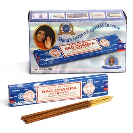 Satya Sai Baba Nag Champa Agarbathi, 15g X 12 Packets