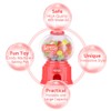 (Red) - Portable Children Candy Machine Plastic Mini Gumballs Dispenser