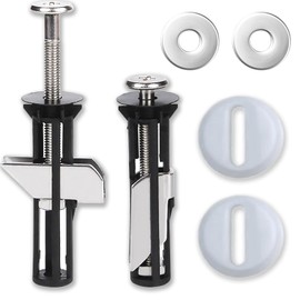 NICECONE 2 Pack Universal Toilet Seat Bolts Kit, Quick Release Toilet Seat Replacement Parts Kit Fixing Hinge Mount Spare Parts Heavy Duty Toilet Seat Locking Bolt Bathroom Toilet Repair Screw
