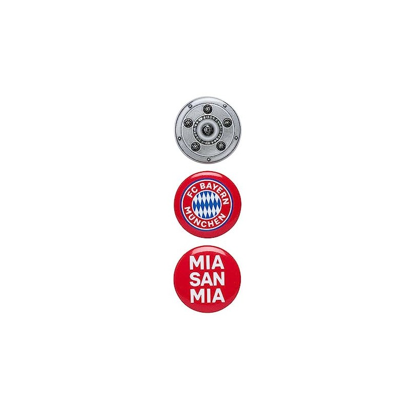 FC Bayern München Button Set of 3 – Logo +
