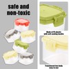 6 Sauce Dispensing Boxes, Square Kitchen Seasoning Jars, Sauce Containers