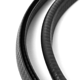 QWORK Black Edge Trim Large,1/4" Fits Edge (10 Feet Length)