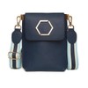 Alice Wheeler Women's Brompton Honeycomb Cross Body Bag Crossbody, Navy
