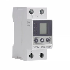 GEYA Current/Voltage Protection Device with Measuring Function AC220V LCD Display (40A)