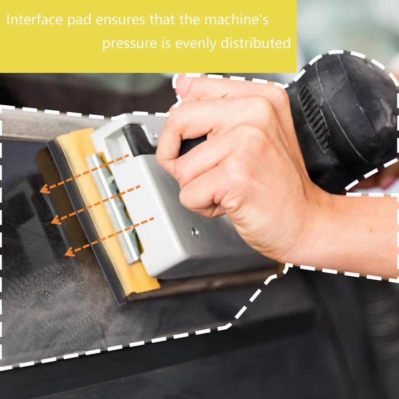 3pcs Sanding Sheets Interface Pad 18cm*9.3cm 8 Holes Square Hook