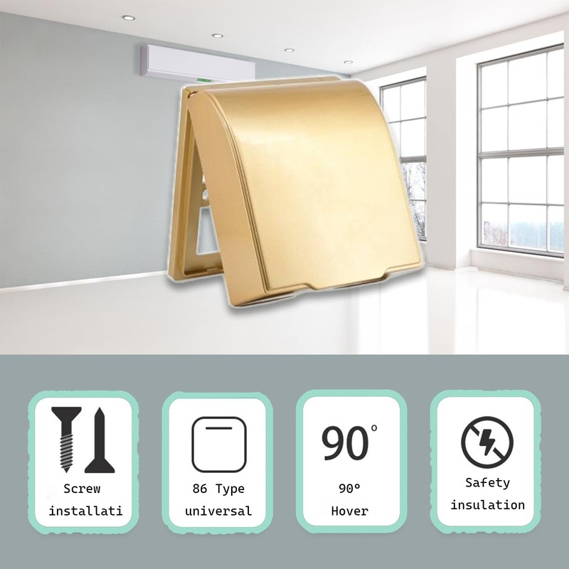 CTForest Gold socket protection box, rain cover for plastic sockets,