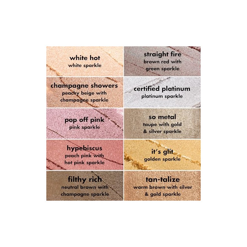 e.l.f. Fine as Fleck Glitter Eyeshadow, Long-Lasting Sheer Eye Makeup