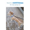 Harikaji Harikaji Pet Raincoat,Small Dog Waterproof Puppy Raincoat Coat Transparent