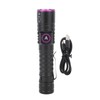 UV 395nm Flashlight USB Rechargeable Portable Handheld UV Flashlight Detection