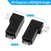 Haiker 1 Pair Right Left Angle Micro USB Male 90