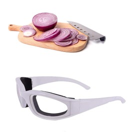 Onion Glasses, Onion Glasses, Anti-Splash Glasses, Onion Cutting Eye Protection, Protective Glasses for Glasses Wearers for Women Men Kitchen Use Outdoor Activities