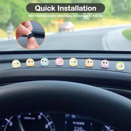 30 PC Multicolored Cute Soot Sprites, Cute Car Accessories Car Interior Decoration Accessories for Car Rearview Mirror and Dashboard, Funny Car Ornament Anime Decor for Car Garden Office (Multicolors)
