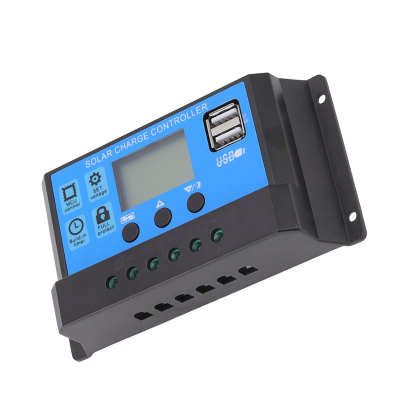 12V 24V Solar Charge Controller Dual USB Port Solar Panel