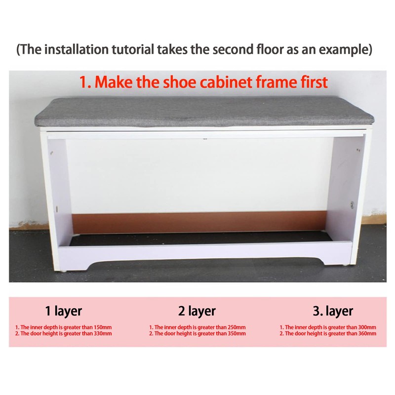 Shoes Cabinet Hinges, Double Layer Shoes Drawer Cabinet Hinges Turing