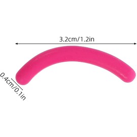 Repuestos Aplicables para Rizador de Pestañas 30 Almohadillas de Goma Rosa Fucsia Bandas Elásticas de Repuesto para Rizador de Pestañas Accesorios para Rutina de Belleza y