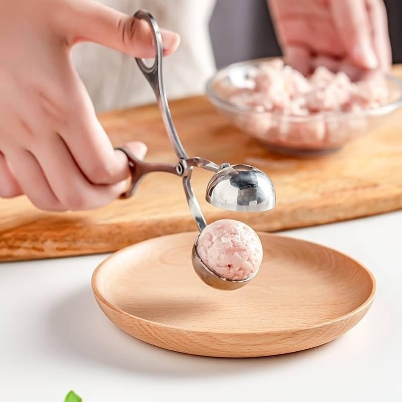 CHEFZOCO Meatball Spoon, Meatball Spoon, Meatball Machine, Dumpling Tongs, Non-Stick
