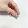 Sumeror S925 Sterling Silver Cubic Zirconia Band Rings for Women