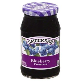 Smucker's, Blueberry Preserves, 18oz Jar (Pack of 2)