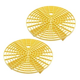 2Pcs Car Wash Cleaning Kit Bucket Guards Plastic Car Vehicle Washing Kits Insert Bucket Dirt Remove Fliter (Yellow, 23.5cm)