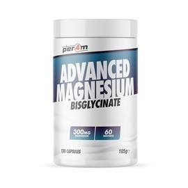 Per4m Advanced Magnesium Bisglycinate | 1500mg & 300mg Elemental Magnesium | Muscle Function, Nervous System & Sleep Support | 2 Month Supply | 120 Capsules